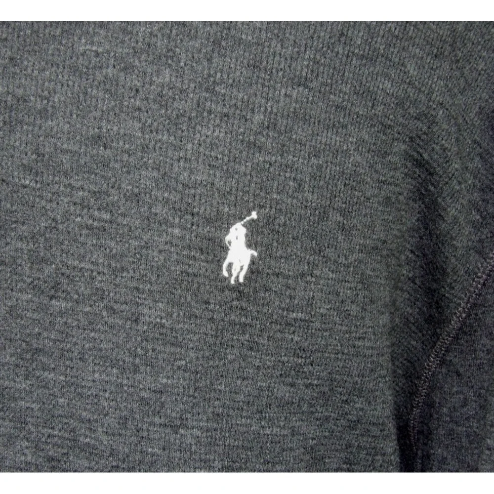 Polo Ralph Lauren Long Sleeved Gray Waffle Knit Casual Thermal Shirt Men's‎ 3XL